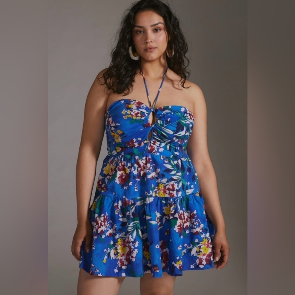 Anthropologie Emily Halter Mini Dress, Size L